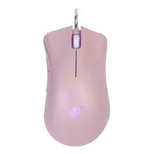 Mouse Para Jogo Oex Gamer Boreal Ms319 Rosa