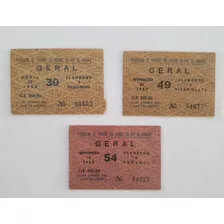 3 Ingresso Futebol Flamengo Copa Libertadores 1982 1983