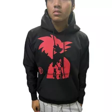 Sudadera Dragón Ball Z Goku Juvenil Color Negro 