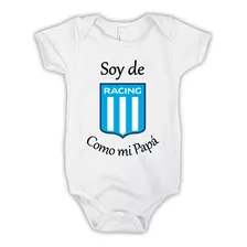 Bodys Bebe Soy De Racing Como Mi Papá