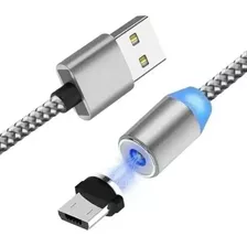 Cable Micro Usb Carga Rapida Magnetico De 1 Mt Mallado