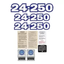 Adesivos Compatível Vw 24-250 Mwm Resinados Etiquetas R884