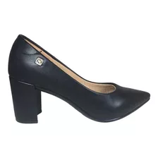 Sapato Feminino Preto Scarpin Salto Alto Social Santinelli