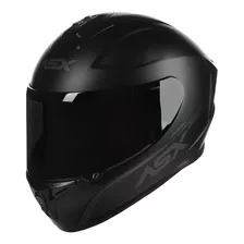 Capacete Asx Draken Solid Preto Fosco + Viseira Fumê Tamanho Do Capacete 56-s