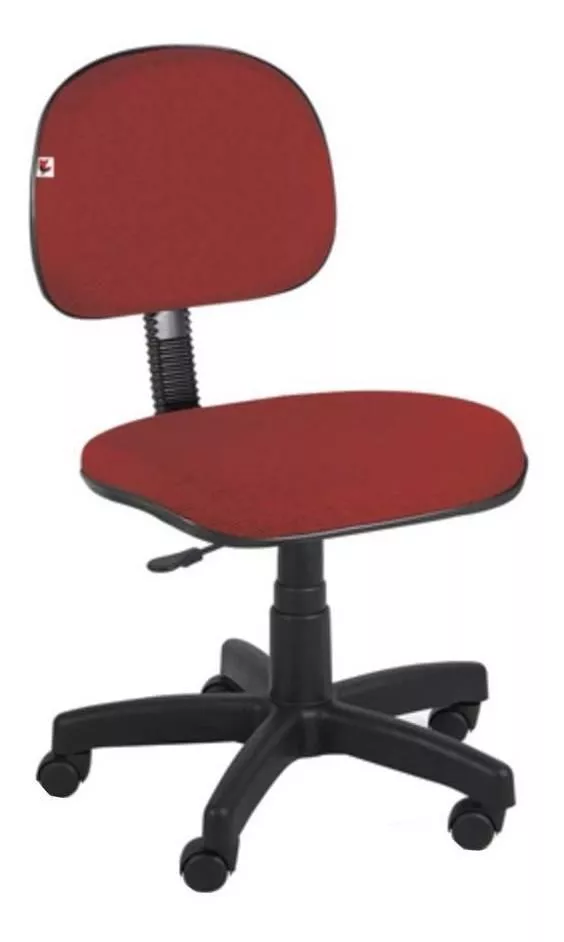 Cadeira De Escritório Shop Cadeiras Ag401s  Vermelha E Preta Com Estofado De Polipropileno