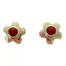 Aros Plata Fina 925 Flor Joya Mujer Regalo