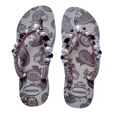 Havaiana Customizada Com Pedraria