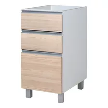 Mueble Cocina Bajo Mesada 40 Cm Ricchezze Potenza 3 Cajones