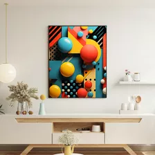 Quadro Decorativo Grande Sala 90x60 Formas Geométrica 06