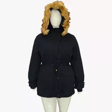 Jaqueta Feminina Parka Sobretudo Plus Size Capuz Pelinho 5xl