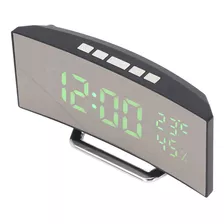 Reloj De Sobremesa Con Espejo, Digital, Led, 3 Niveles De Br