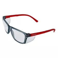 Armação Oculos Proteção P/ Trabalho Ideal Para Grau Pt /verm