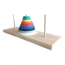 Torre De Hanói Brinquedo De Madeira Quebra-cabeça