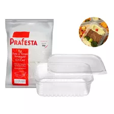 Pote Descartável 1000ml Freezer Microondas Marmita - 24 Un