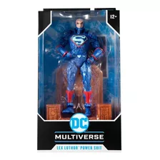 Lex Luthor Blue Power Suit Y Trono Dc Multiverse Mcfarlane