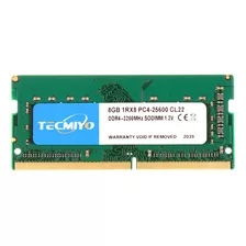 Memoria Ram Gamer Color Verde 8gb 1 Tecmiyo 8g1rpc4-25600s-g0