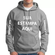 Moletom Canguru Personalizado Sua Estampa Ideia Qualquer Ima