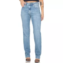 Calça Jeans Mom Feminina Cintura Alta Básica Casual