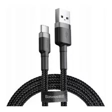 Cabo Usb Tipo C Baseus Reforçado 2 M Carregamento Rápido 2a