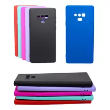 Capa Para Galaxy Note 9 Aveludada Coloridas + Pelicula Gel