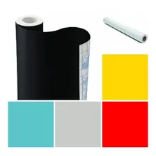 Papel Adesivo Envelopamento Colorido Fosco 45 Cm X 2 Mts