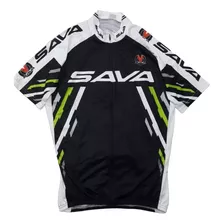 Remera Ciclismo Sava Negro/blanco, Talles Varios. Sremng