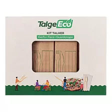 Kit Talher Garfo/faca/guardanapo Eco C/100 Unidades Talge