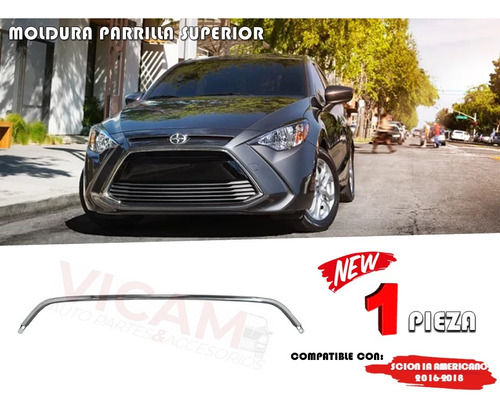 Moldura Superior De Parrilla Scion Ia Americano 2016-2018 Foto 2