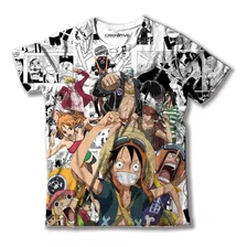 Camiseta Camisa Anime One Piece Luffy Zoro Nami Nico Usopp