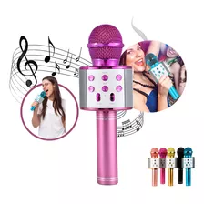 Microfone Bluetooth Youtuber Sem Fio Karaoke Cores Infantil