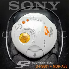 A64 Discman Sony S2 D-fs601 Cd Radio Fm Tv Headphone Mdr-a35