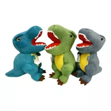 Dinosaurio De Peluche 35 Cm Juguetes De Peluche Niños Color Verde