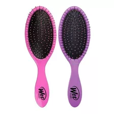 Cepillo Desenredante Wet Brush, Pasantes Ultra Suaves, 2u. Color Rosa Y Morado