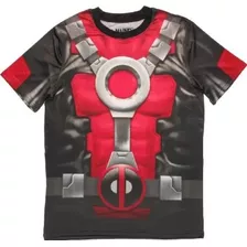 Marvel Playera Deadpool Traje Sublimada Xl