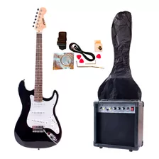 Pack Guitarra Eléctrica Adulto Euro Con Amplificador 15 W