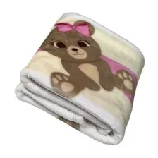 Cobertor Manta Infantil Bebe Flannel Toque De Seda Lindo