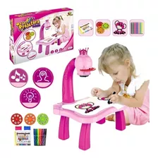 Mesa Projetor Infantil Desenho Educativa Lousa Menino Menina