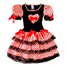 Vestido Caipira Infantil,vestido De Festa Junina Barato