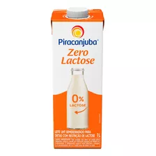 Leite Uht Semidesnatado Zero Lactose Piracanjuba Caixa Com Tampa 1l