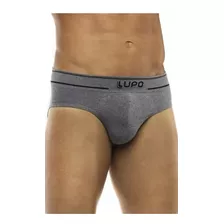 Cueca Slip Lupo Sem Costura Cinza