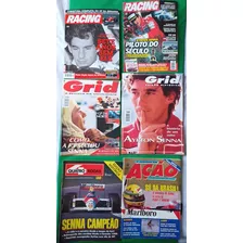 Airton Senna 6 Revistas Do Piloto Brasileiro Na Fórmula1 F1