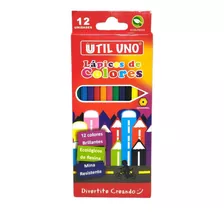 Lapices De Colores Util Uno X12 Divertite Creado