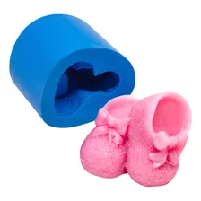 Botinha De Bebê Crochê Molde Silicone Lembrancinhas Sabonete