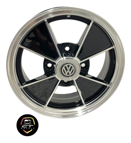 Kit De 4 Rines 15x5 4-130 P/volkswagen Vocho Sedan Escarabaj Foto 2