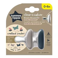 Chupeta Tommee Tippee Woodland Wonders De 0 A 6 Meses, Paquete De 2