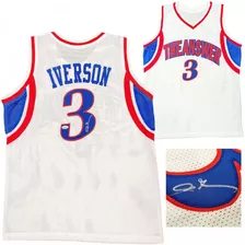 Camiseta Nba Philadelphia 76ers Allen Iverson Autografada 