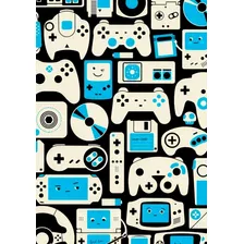 Quadro Decorativo Gamer 30x22cm Mdf Com Adesivo Dupla Face