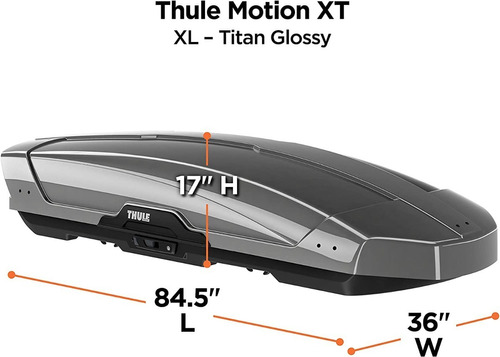 Caja Bal Cofre Portaequipaje Thule Motion Xt Xl Gris Glossy Foto 2