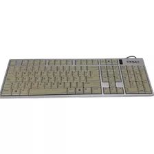 Teclado Usb Satellite Ak-818a Silver