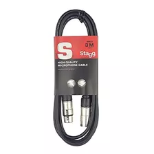 Stagg Smc3 Sseries Xlr Macho A Hembra Cable De Micrófono Xlr